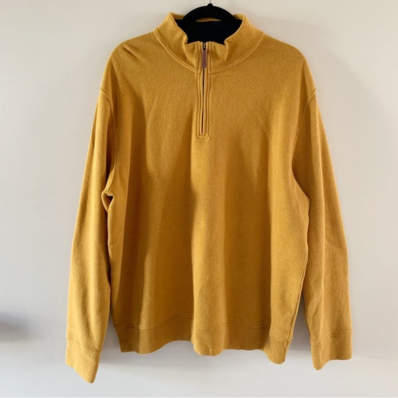 Lands' End Other - Lands’ End mens Bedford rib quarter zip sweater size XL